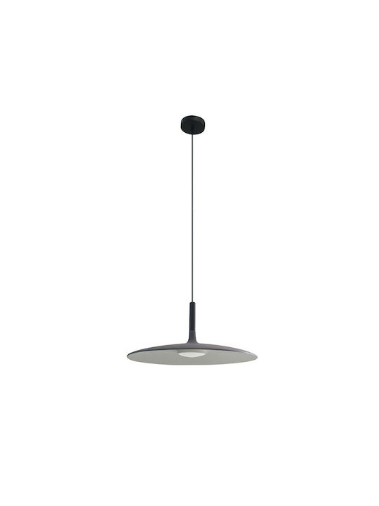 VK Lighting Κρεμαστό Φωτιστικό Γκρι LED 25x25εκ. VK/04413PE/G/W/25 71164-004755